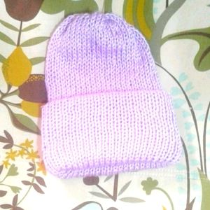Lavender Lush Adult Hat Handmade Double Thick